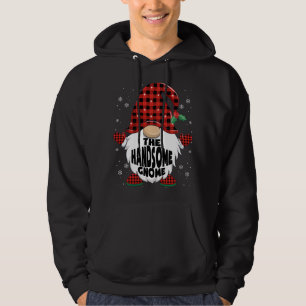 Moletom Xadrez Vermelha Bonita Gnomo Natal
