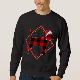 Moletom Xadrez Vermelha Cachorro Cachorro Cachorro Natal X