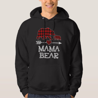 Moletom Xadrez Vermelha Mama Urso Um Cubo Correspondendo B