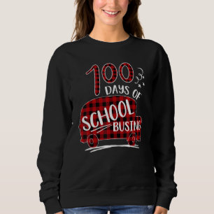 Moletom Xadrez Vermelho 100 Dias De Transporte Escolar Mo