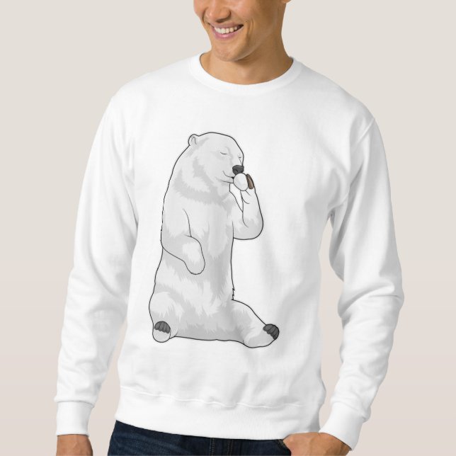 Moletom Xícara de café de urso polar (Frente)