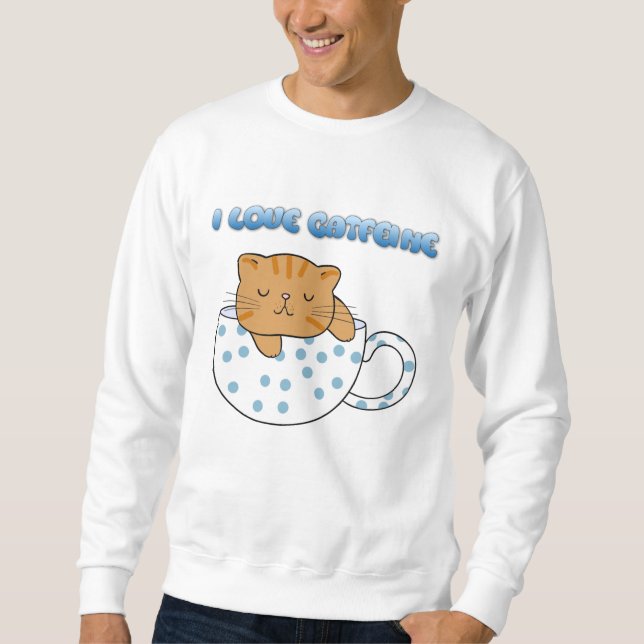Moletom Xícara de Gato-Feine Estilo Kawaii (Frente)