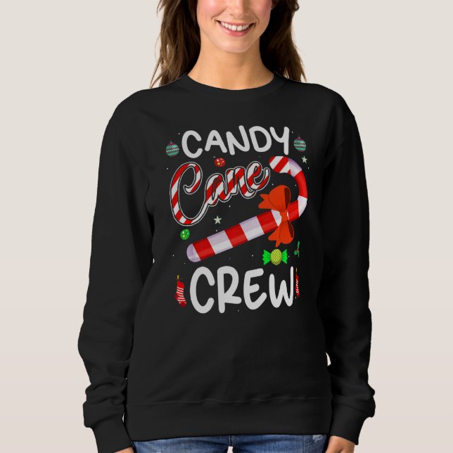 Moletom Xmas Candy Canes Creme Candy X Mas (Frente)