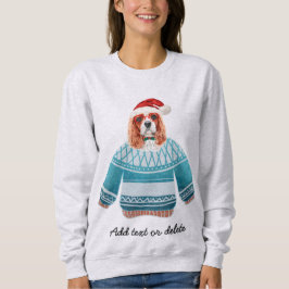 Moletom Xmas Cavalier King Spaniel Cachorro Feio De Natal