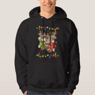 Moletom Xmas Dog Chihuahua Christmas Lights