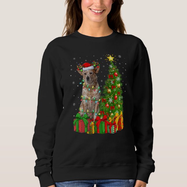 Moletom Xmas Holiday Santa Australian Cattle Dog Christmas (Frente)