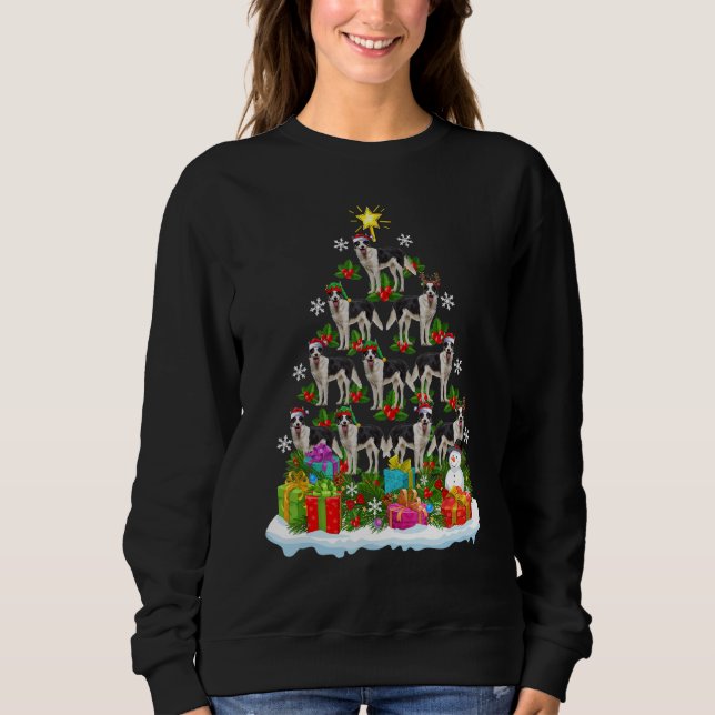 Moletom Xmas Holiday   Santa Border Collie Dog Christmas T (Frente)