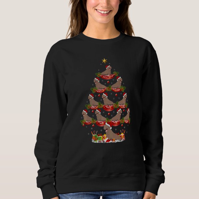 Moletom Xmas Holiday Santa Elephant Seal Christmas Tree   (Frente)