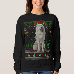 Moletom Xmas Reindeer Santa Hat Excelente Pirinéus Ch Feia