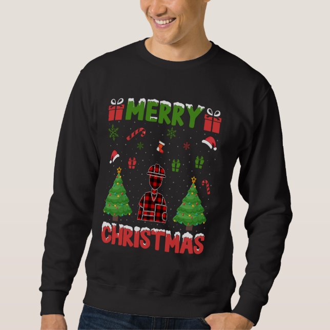 Moletom Xmas Tree Red Buffalo Inspetor de Xadrezes Ugly Ch (Frente)