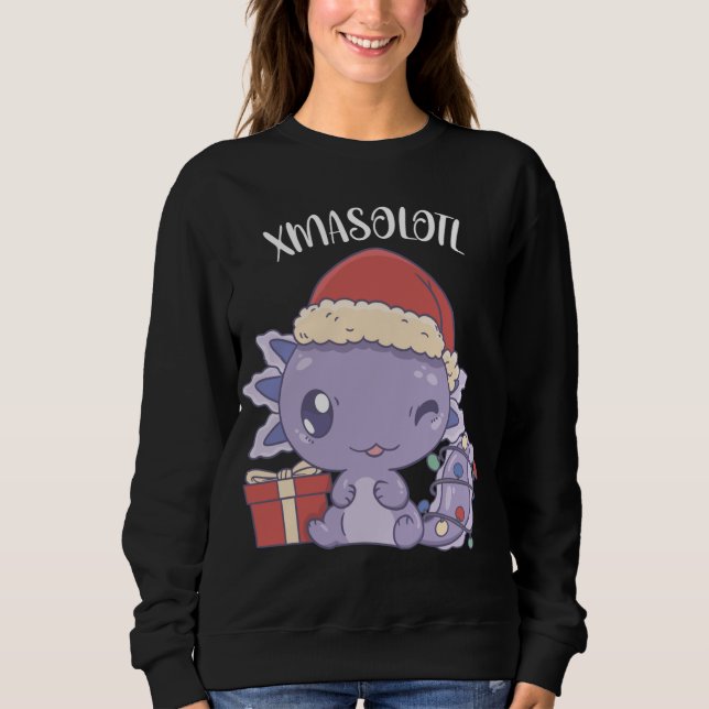 Moletom Xmasolotl - Fato Axolotl (Frente)