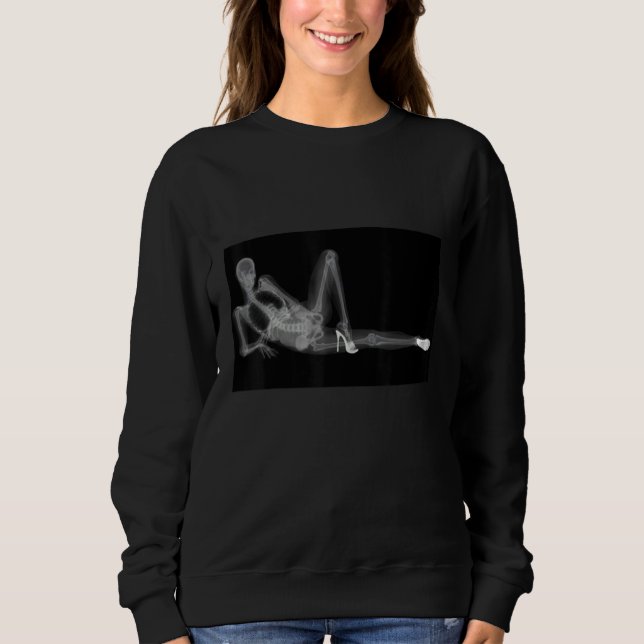 Moletom Xray image of a woman high heels and underwear Xra (Frente)