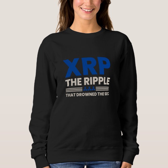 Moletom XRP - A réplica que afogou a cripta Engraçada da S (Frente)