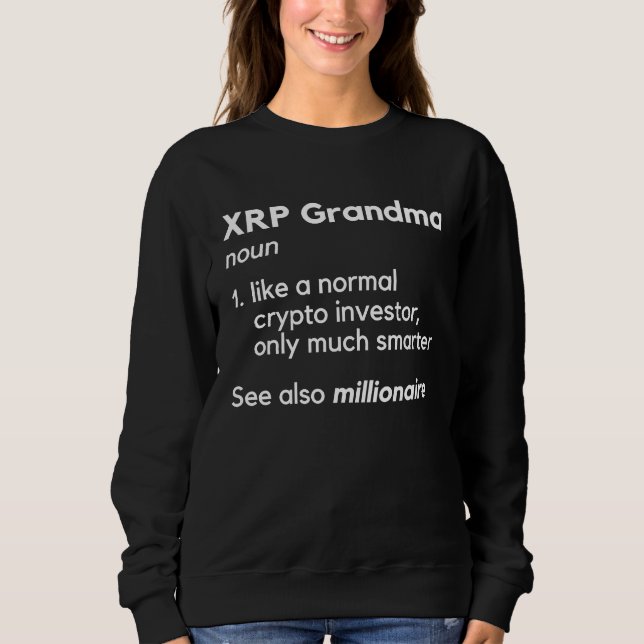 Moletom XRP Grandma Crypto (Frente)