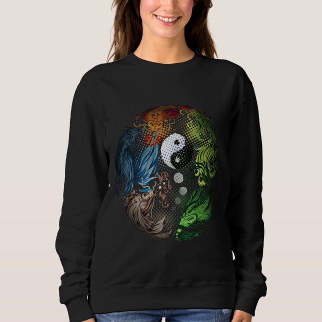 Moletom Yang Com Koi Fish Tai Chi (Frente)