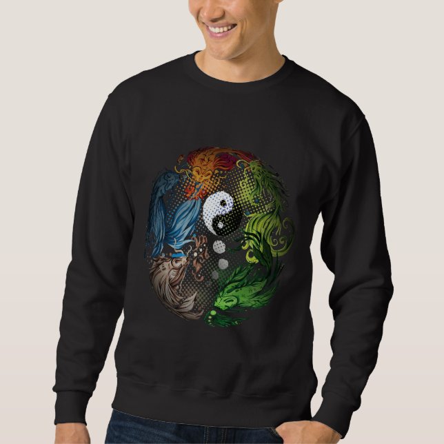 Moletom Yang Com Koi Fish Tai Chi (Frente)
