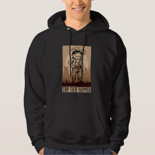Moletom Yapper de Primeira Camada Funny Frog Cowboy Retro