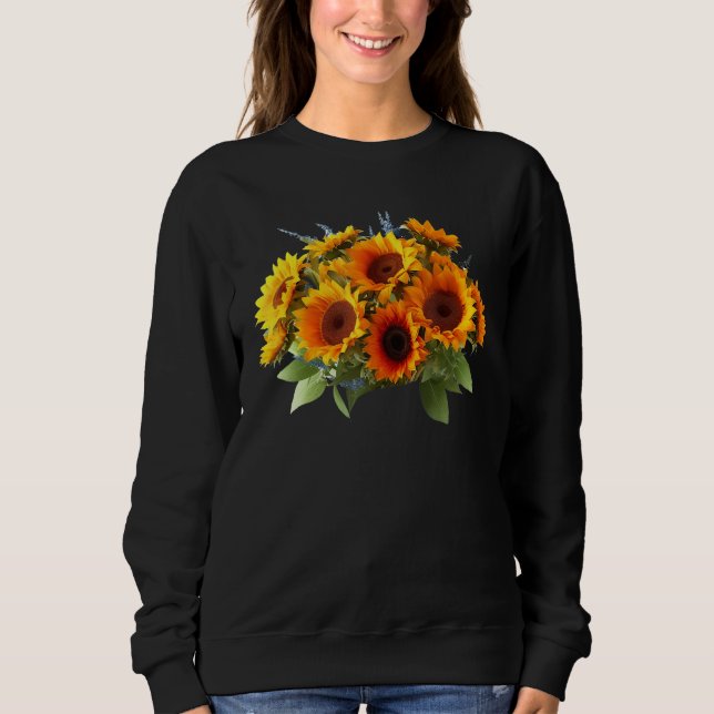 Moletom Yellow Sunflower Cute summer Sun flowers Floral Po (Frente)