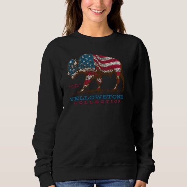 Moletom Yellowstone Collection Usa Buffalo Ranking Life Co (Frente)
