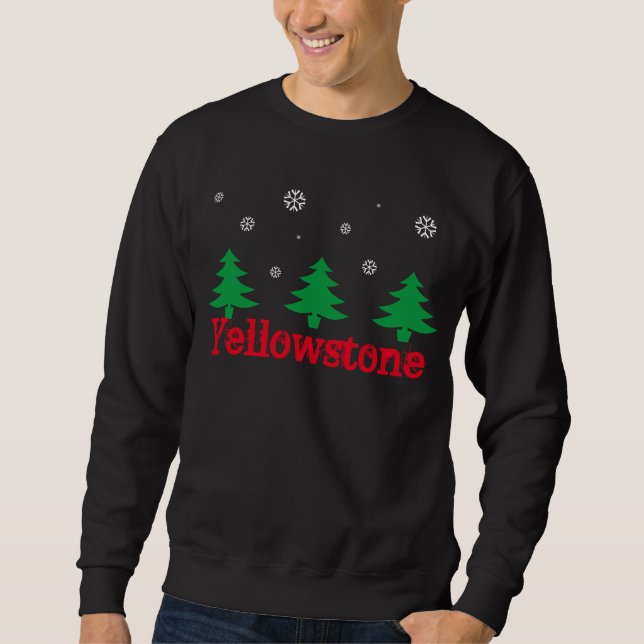 Moletom Yellowstone Lodge Winter Sceny Sweatshirt-Mens (Frente)