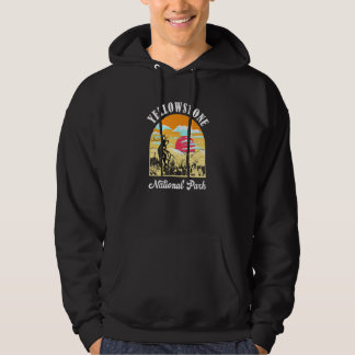 Moletom Yellowstone National Park Elk Vintage Artistic Gra