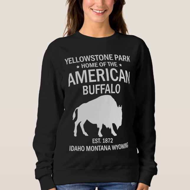 Moletom Yellowstone National Park US Bison Buffalo (Frente)