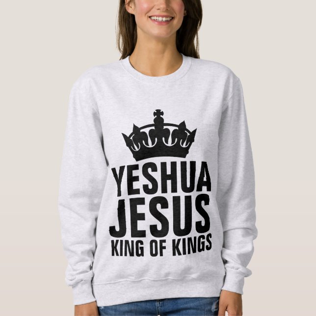 Moletom YESHUA JESUS REI DE KINGS T-Shirts (Frente)