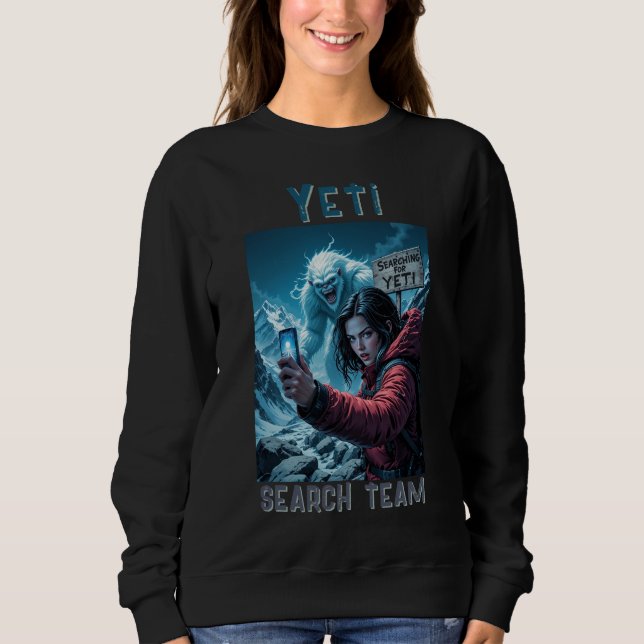 Moletom Yeti Bigfoot Sasquatch Selfie Search Team (Frente)