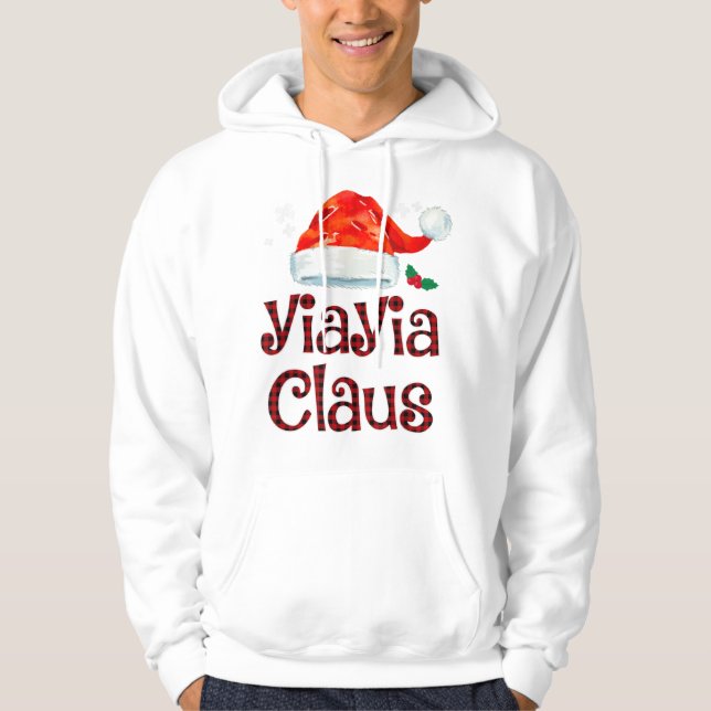 Moletom Yiayia Claus Tee Christmas Pajama Fam (Frente)