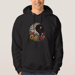 Moletom Yin Yang Da Montanha Sun Moon Boho Flower Natureza