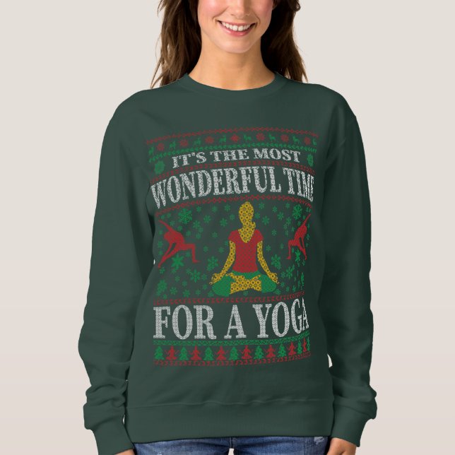 MOLETOM YOGA CHRISTMAS UGLY SWEATER (Frente)