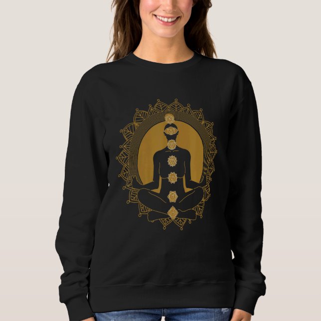 Moletom Yoga Clothing Meditation Namaste (Frente)