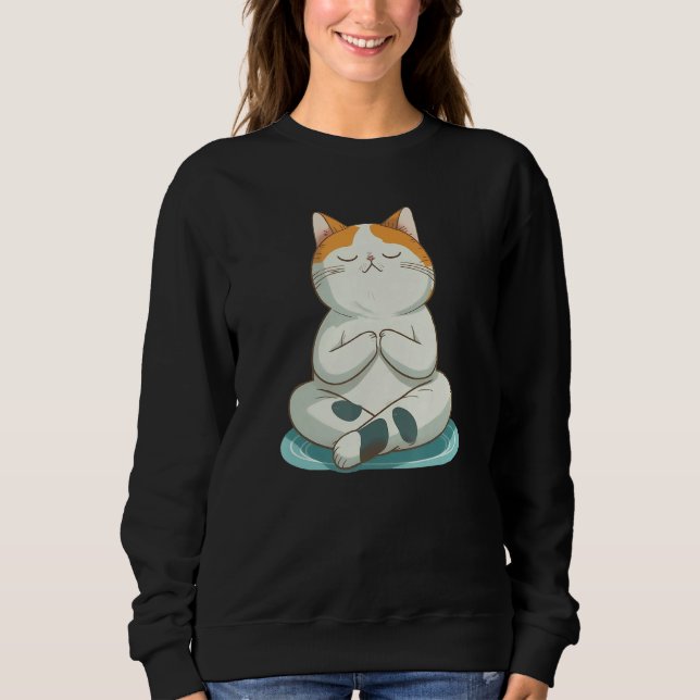 Moletom Yoga Cute Kitty Cat (Frente)