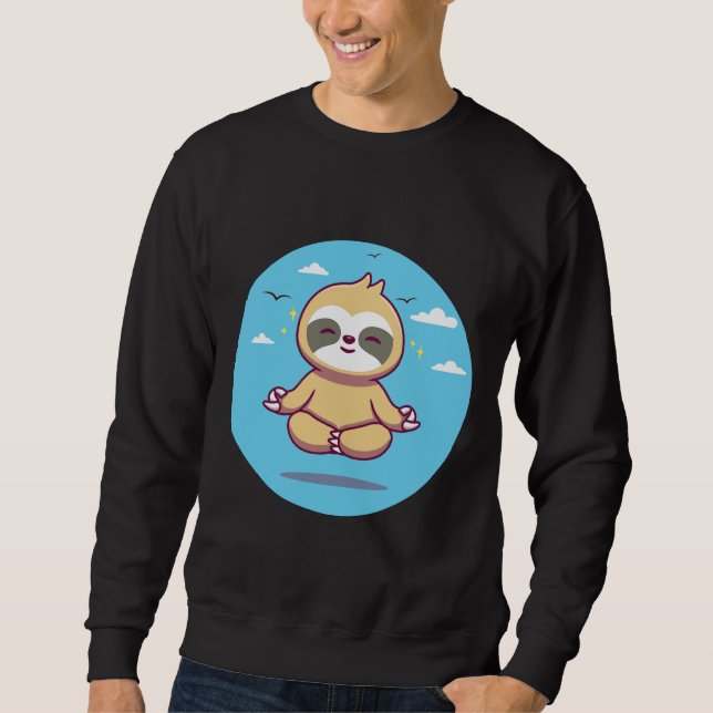 Moletom Yoga Cute Sloth (Frente)