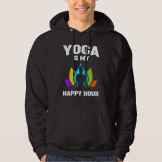 Moletom Yoga É Minha Hora Feliz Guru Esporte Treino EUA Pa