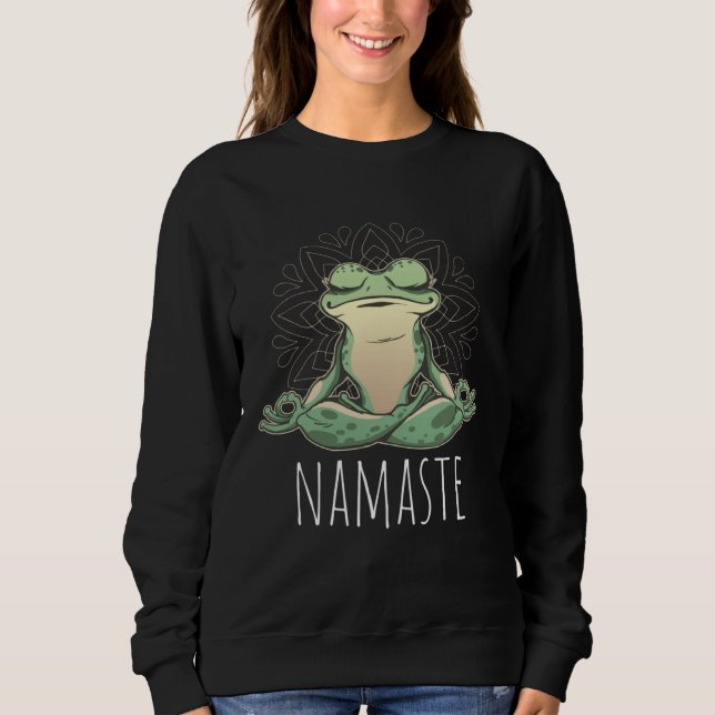 Moletom Yoga Frog Namaste (Frente)