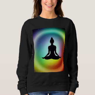 Moletom Yoga Girl Female Sun Salutation Meditation Chakra