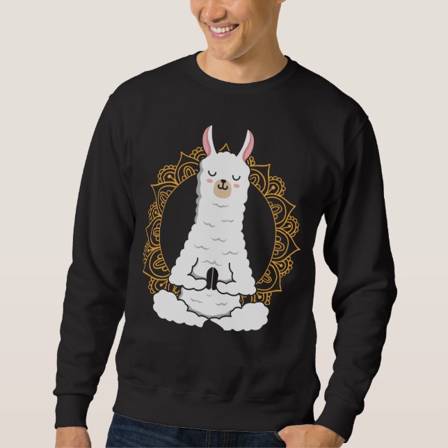 Moletom Yoga Llama Alpaca Namaste (Frente)