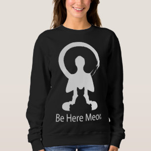 Moletom Yoga Meow Enso Zen Círculo De Iluminismo Meditat