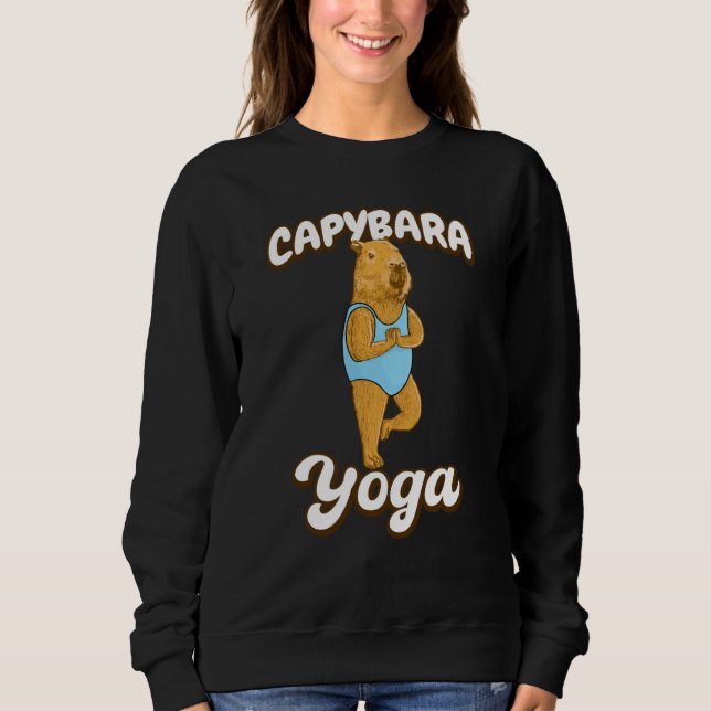 Moletom Yoga poses Capybara Gymnastic leotard (Frente)