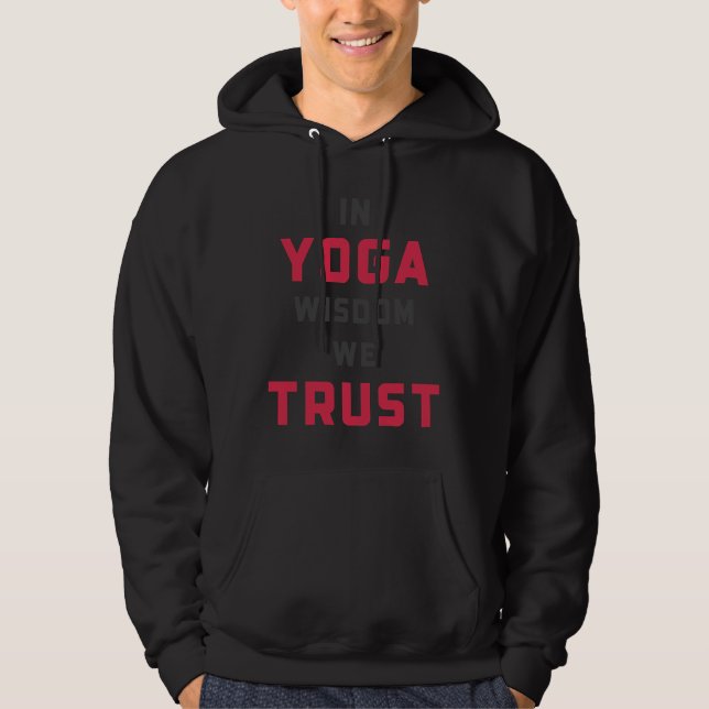 Moletom Yoga Wisdom Nós Confiamos (Frente)