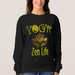 Moletom Yoga Zen Life,yoga Escrevendo Letters, Yoga Zen Id