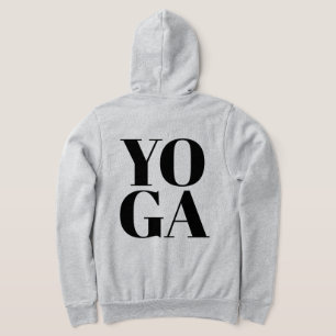 Moletom YOGA zipper hoodie para mulheres