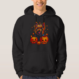 Moletom Yorkie Dog Yorkshire Terrier Halloween Pumpkin