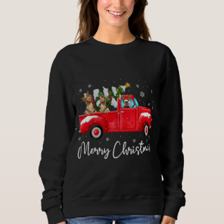 Moletom Yorkie Red Truck Natal Papai Noel Xmas