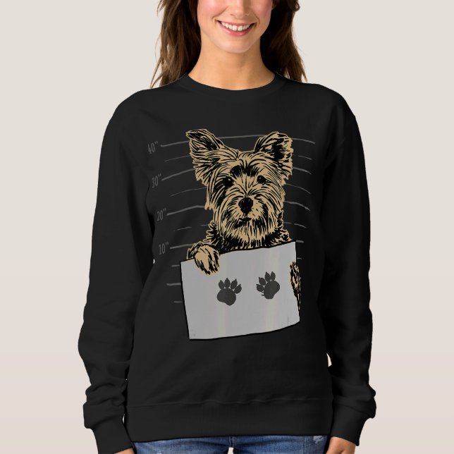 Moletom Yorkshire Mugshot Dog Owner (Frente)