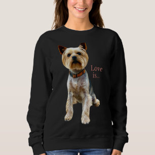 Moletom Yorkshire Terrier Dog Yorkie mãe Pai Love Terrier