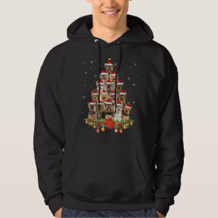 Moletom Yorkshire Terrier Dogs Tree Christmas Sweater Xmas