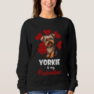 Moletom Yorkshire Terrier é meu Dia de os namorados, Cute 