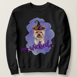 Moletom Yorkshire Terrier Wicked Witch Purple
